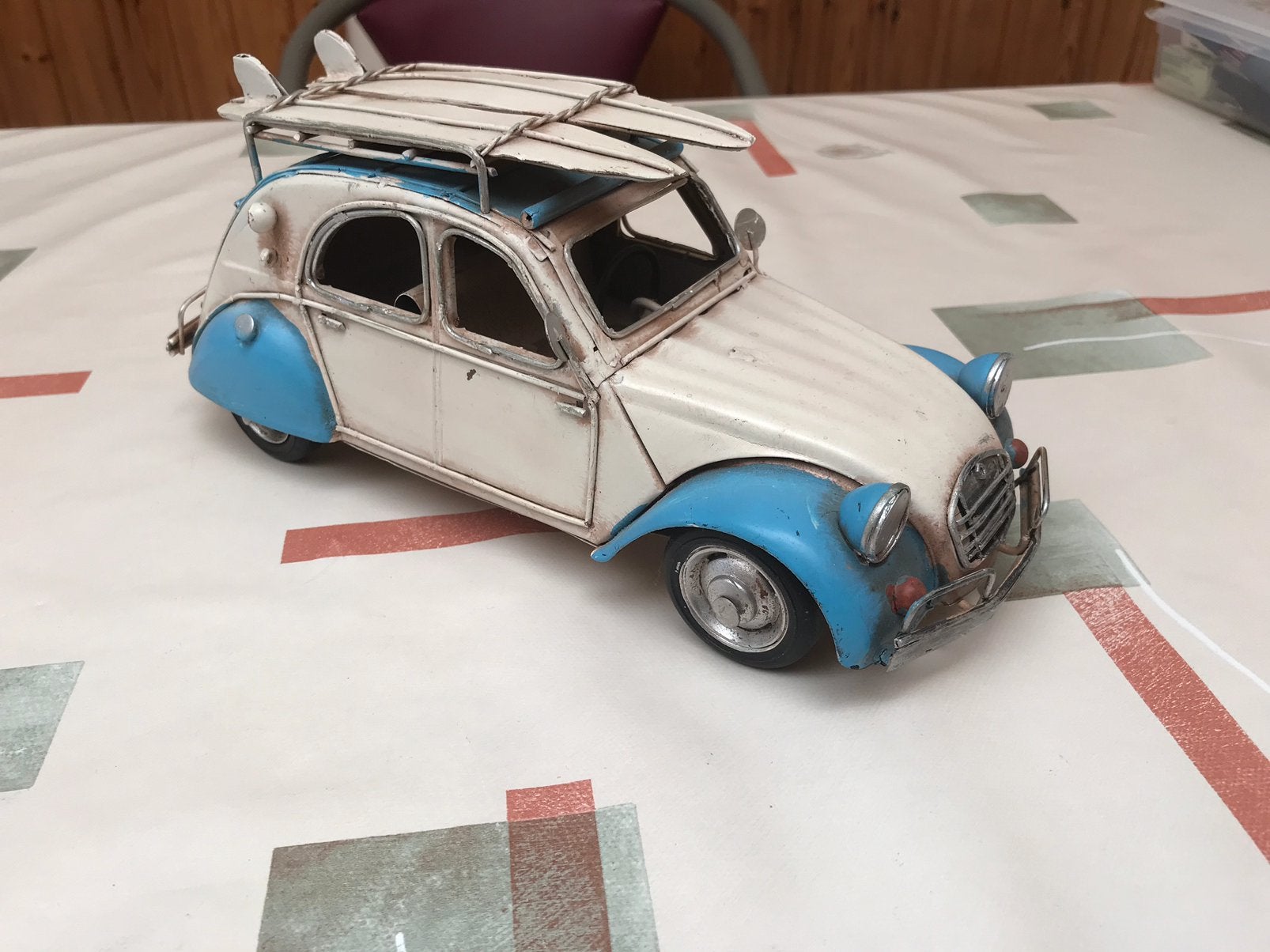 Voiture décorative Citroën 2pk, Vintage, Comme neuf, Enlèvement, Métal