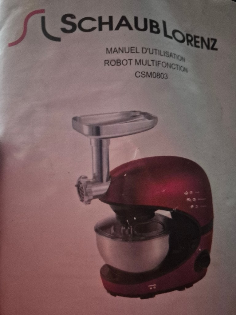Keukenrobot met gehaktmolen, Ophalen, Zo goed als nieuw, Vaatwasserbestendig, 3 snelheden of meer