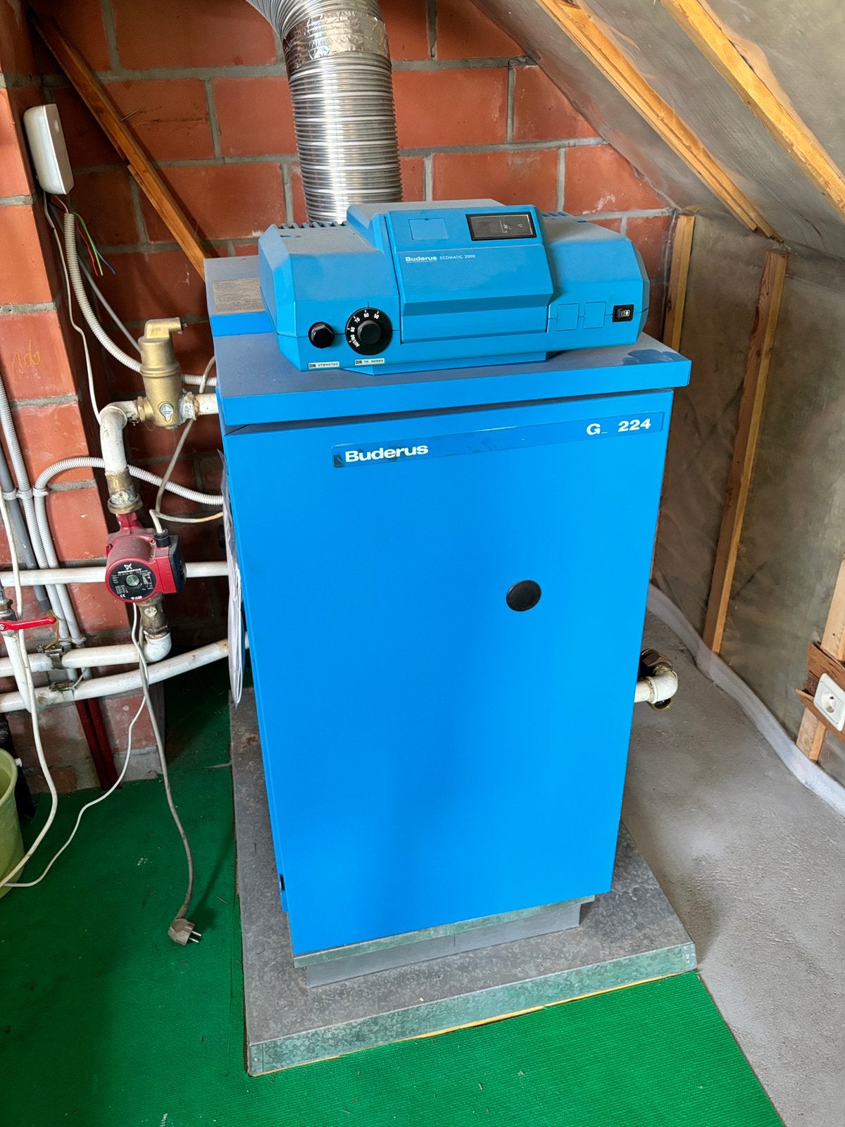 Buderus gasbrander G224, Doe-het-zelf en Bouw, Ophalen, Gebruikt, Aardgas, 100 liter of meer