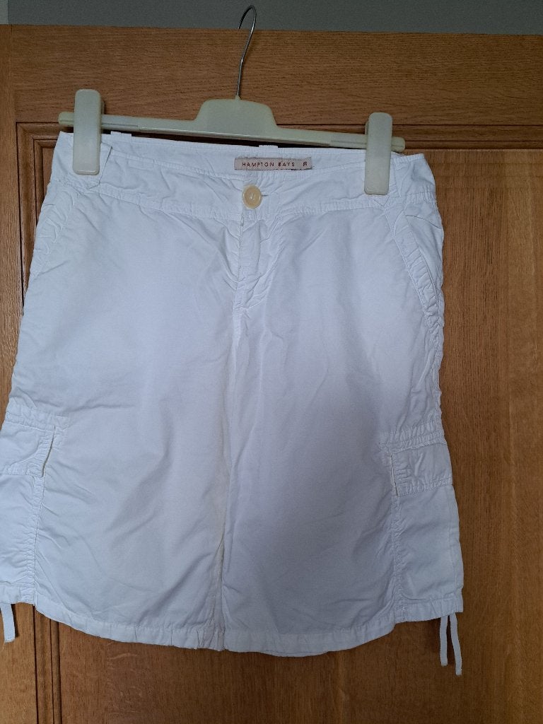 Witte short hampton bays, Kleding | Dames, Broeken en Pantalons, Maat 38/40 (M), Kort, Wit, Ophalen of Verzenden