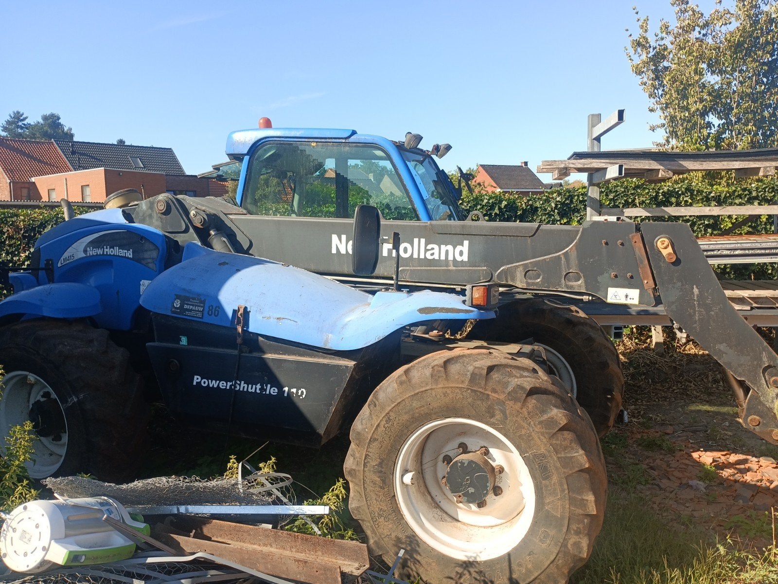 Verreiker new-holland LM 415, Enlèvement