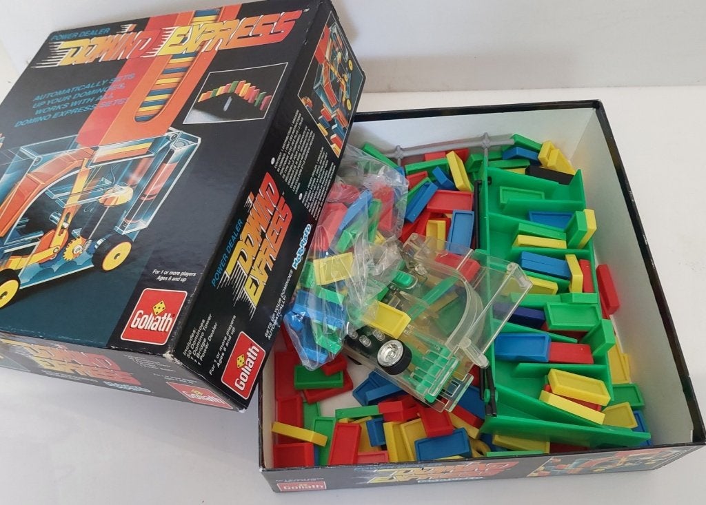 NIEUW! Vintage Goliath Domino Express Power Dealer (90s), Ophalen of Verzenden, Nieuw, Overige merken