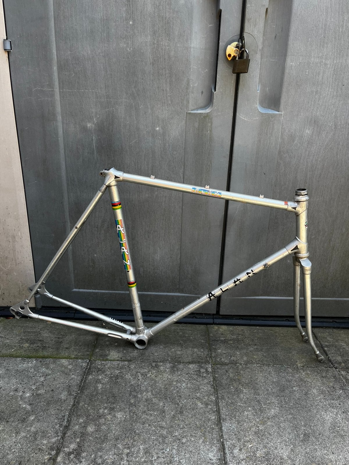 Vintage Alan frame en voorvork, Ophalen, Frame, Gebruikt, Aluminium