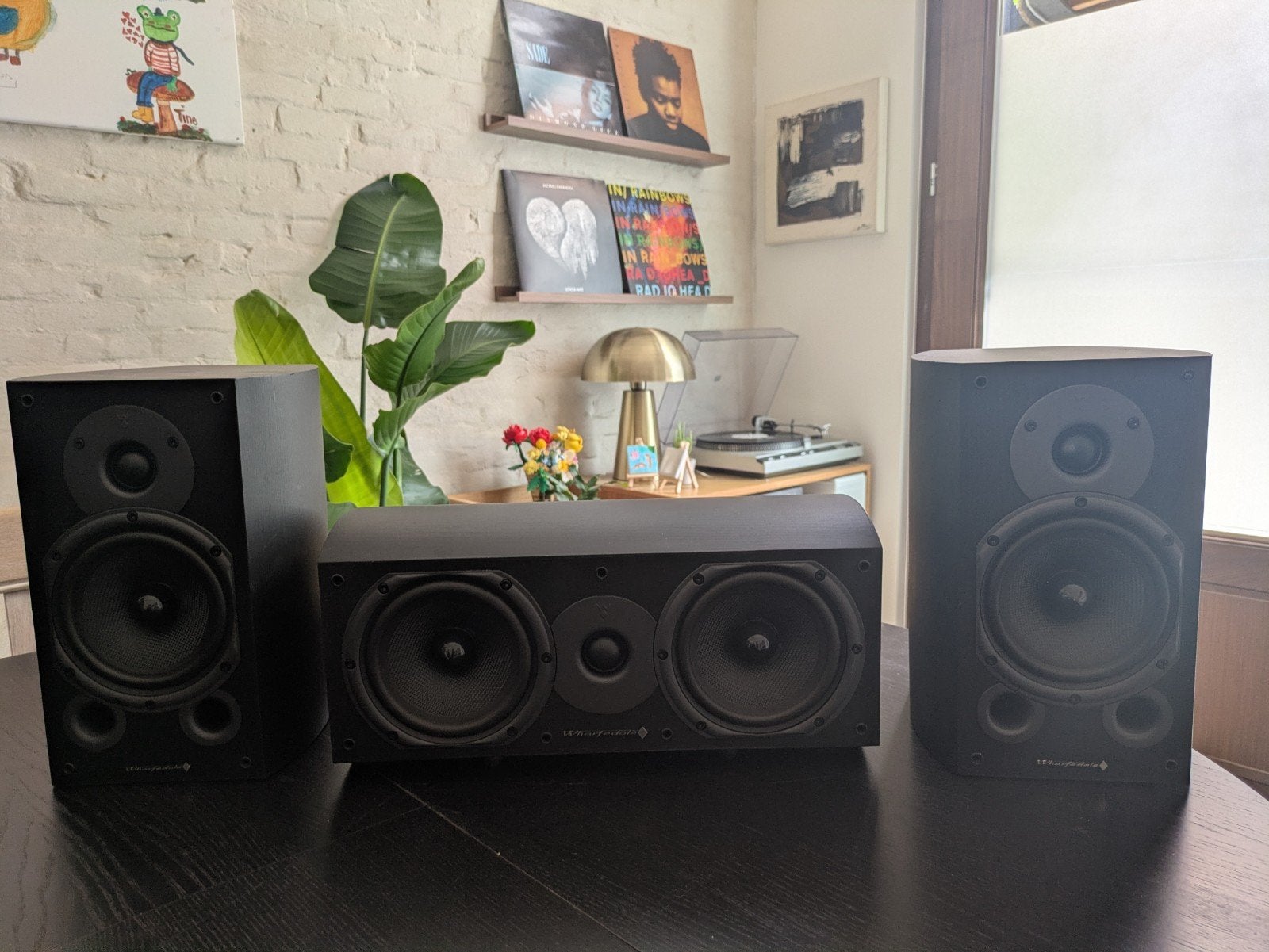 yamaha natural sound + warfdale speakers (ook apart), Audio, Tv en Foto, Inclusief kabels, Subwoofer, Wharfedale, Ophalen of Verzenden