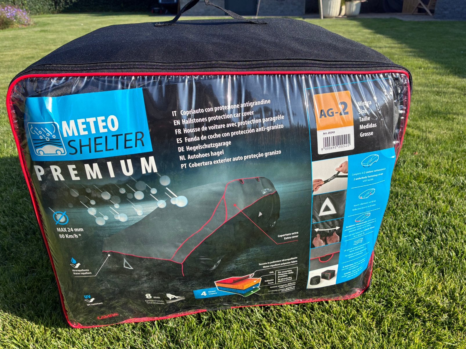 Lampa Premium Hagelhoes AG-2 - Optimale hagelbescherming, Auto diversen, Autohoezen, Ophalen of Verzenden, Nieuw, Universeel