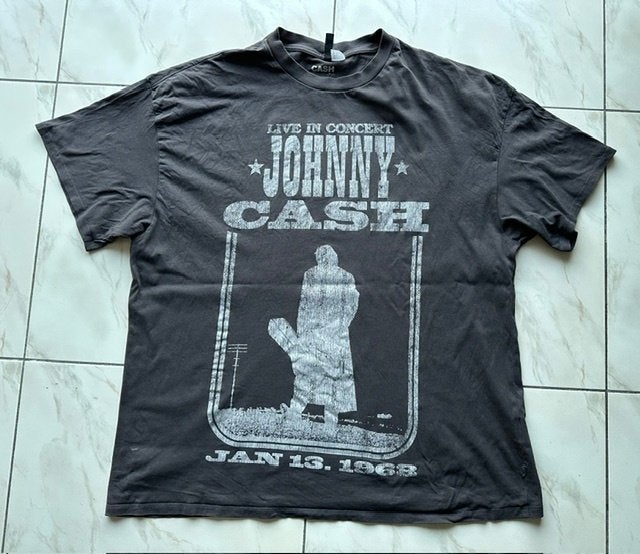 T-shirt divisé taille L (y0057), Gris, Enlèvement ou Envoi, Taille 52/54 (L), Porté