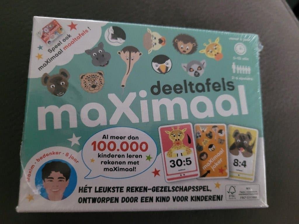 Spel: MaXimaal - deeltafels, Kinderen en Baby's, Ophalen of Verzenden, Nieuw, Rekenen