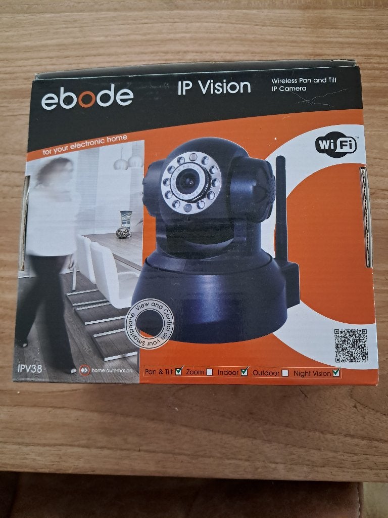 Beveiligingscamera Ebode IP Vision 38, Audio, Tv en Foto, Videobewaking, Ophalen of Verzenden, Nieuw, Binnencamera