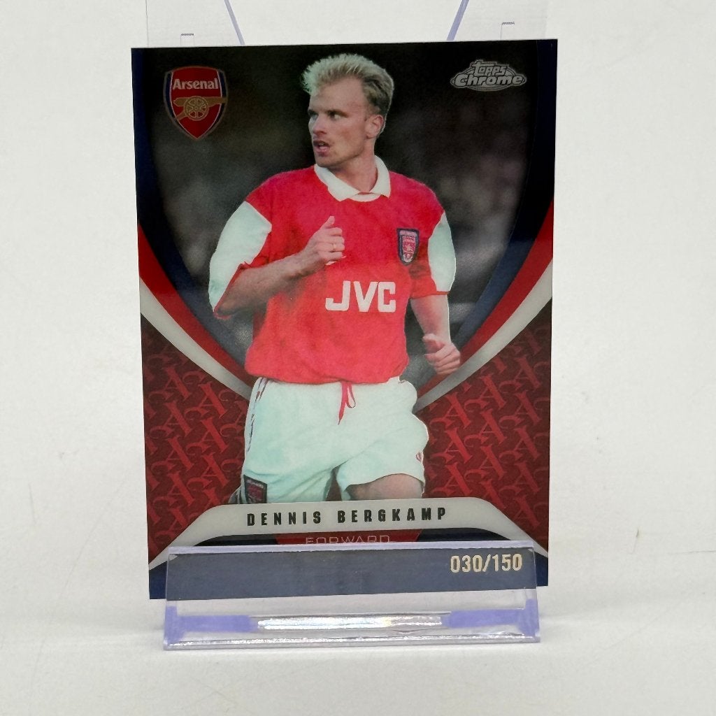 Topps Chrome Arsenal - Dennis Bergkamp 030/150 Refractor, Ophalen of Verzenden, Zo goed als nieuw, Spelerskaart