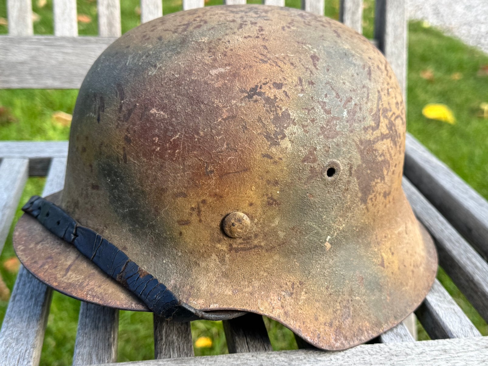 Casque M42 camouflé, Collections, Enlèvement ou Envoi, Armée de terre, Casque ou Béret