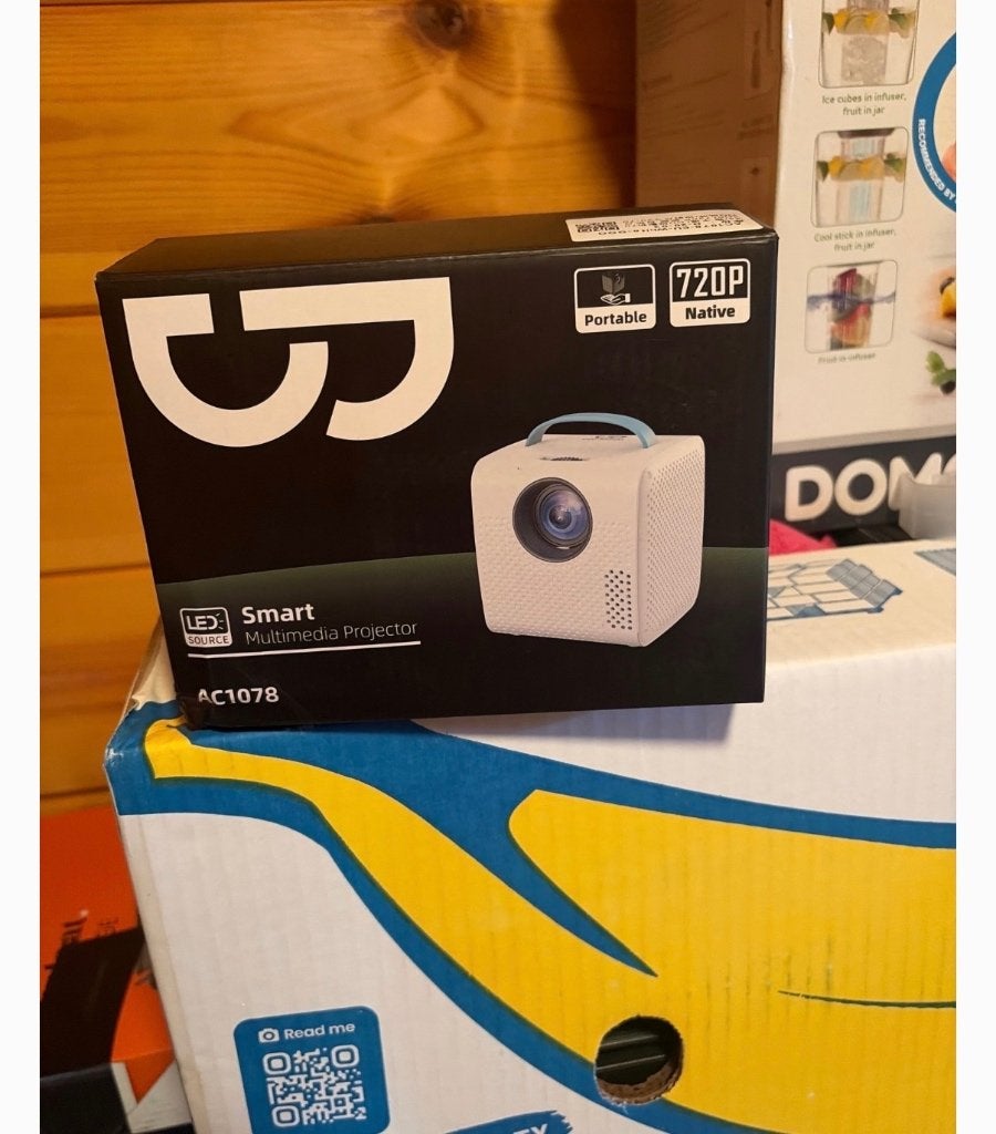 Projector met scherm, Ophalen of Verzenden, Gebruikt, Met scherm