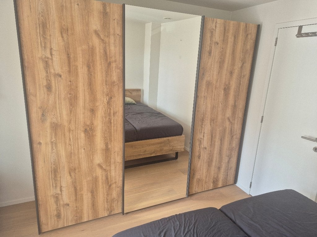 te koop kwalitatieve kleerkast eiken, Huis en Inrichting, Ophalen, Met deur(en), 200 cm of meer, Eikenhout