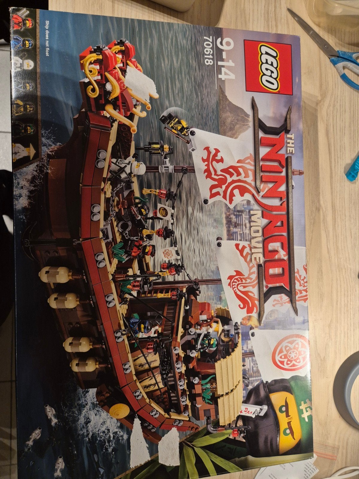 lego 70618 ninjago Destiny's bounty, Gebruikt, Inclusief extra onderdelen, Lego, Ophalen of Verzenden