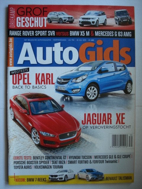 AutoGids 932 Jaguar XE Range Rover Sport SVR Mercedes G63AMG, Verzenden, Gelezen, Algemeen