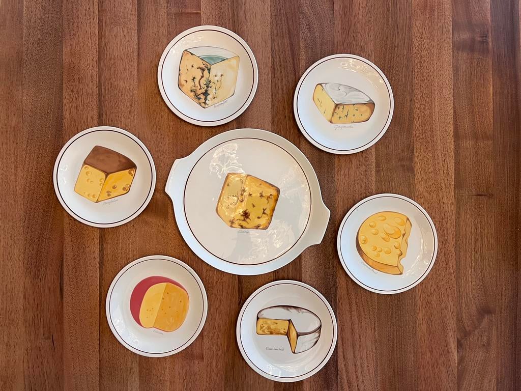Service Villeroy & Boch - 6 assiettes et assiette de service, Enlèvement, Porcelaine, Assiettes(s)