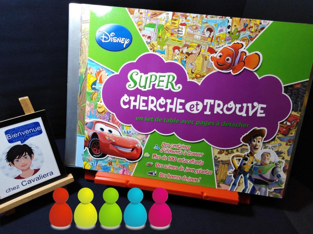 Super Cherche et Trouve Pixar - 32 scènes A3 + décor vierge, Collections, Disney, Comme neuf, Image ou Affiche, Autres personnages