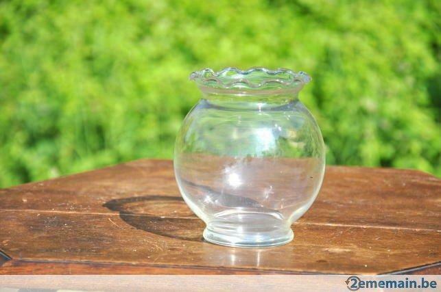petit vase boule en verre, Antiquités & Art