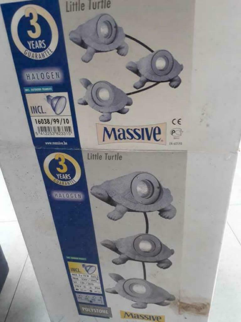 Tuinverlichting steenspot little turtle, Ophalen, Minder dan 50 watt, Nieuw, Netvoeding