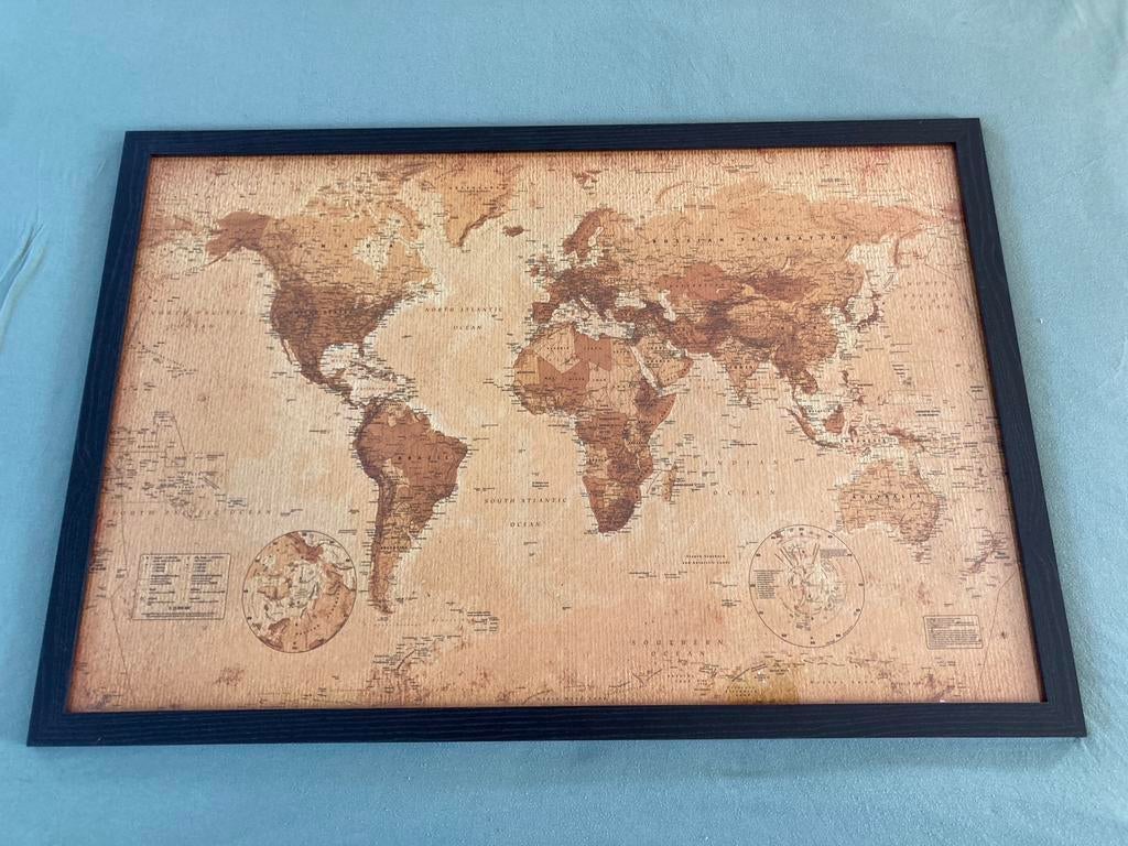 Carte mondiale des ocres, Maison & Meubles, Accessoires pour la Maison | Décorations murale, Utilisé, Enlèvement