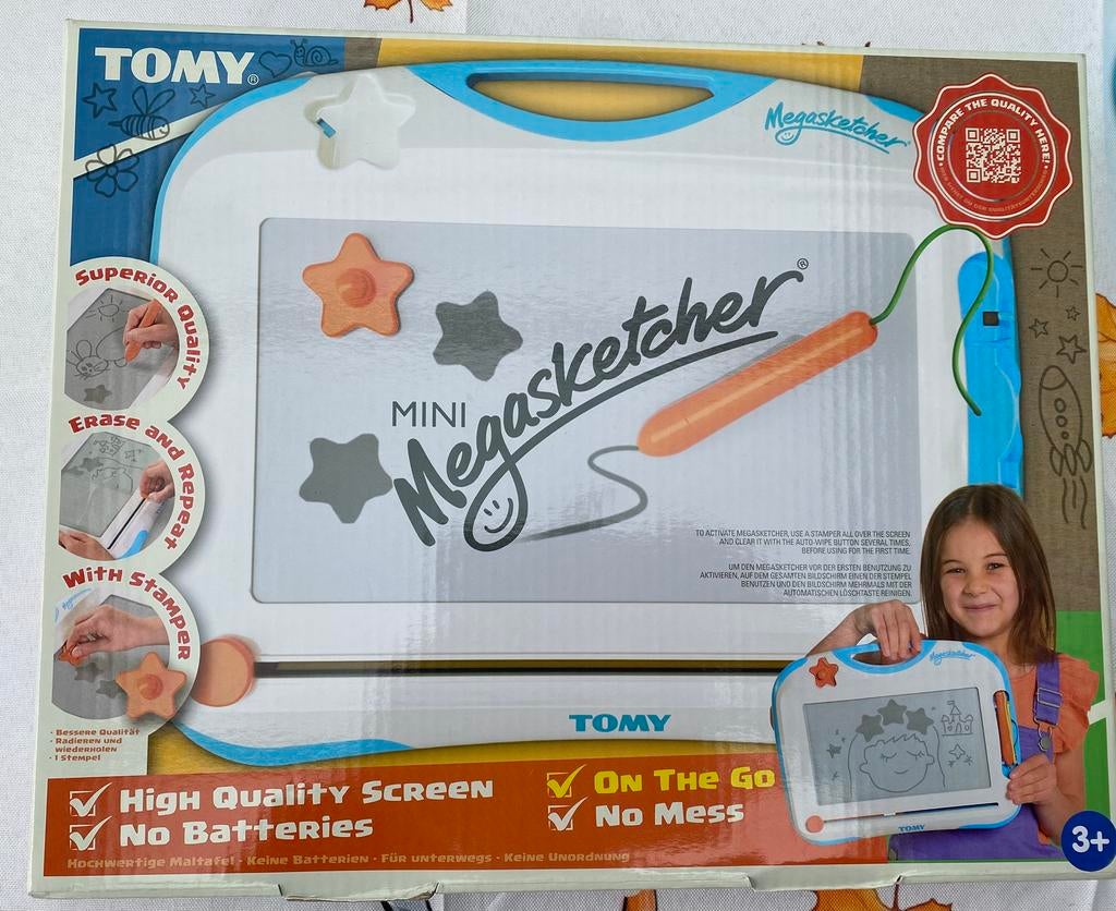 NIEUW Megasketcher tekenbord Tomy afm. 31x25cm, Kinderen en Baby's, Speelgoed | Educatief en Creatief, Ophalen, Nieuw