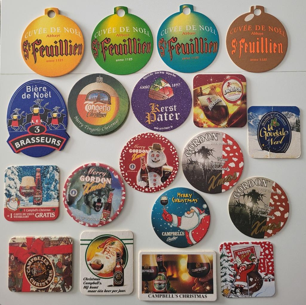 bierviltjes kerst kerstmis gordon Xmas campbell's christmas, Enlèvement ou Envoi, Comme neuf, Sous-bock, Autres marques