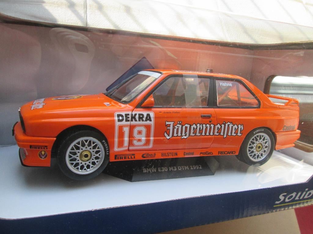 Solido BMW M3 Jägermeister Hahne DTM 1:18, Hobby & Loisirs créatifs, Voitures miniatures | 1:18, Comme neuf, Voiture, Solido, Enlèvement ou Envoi