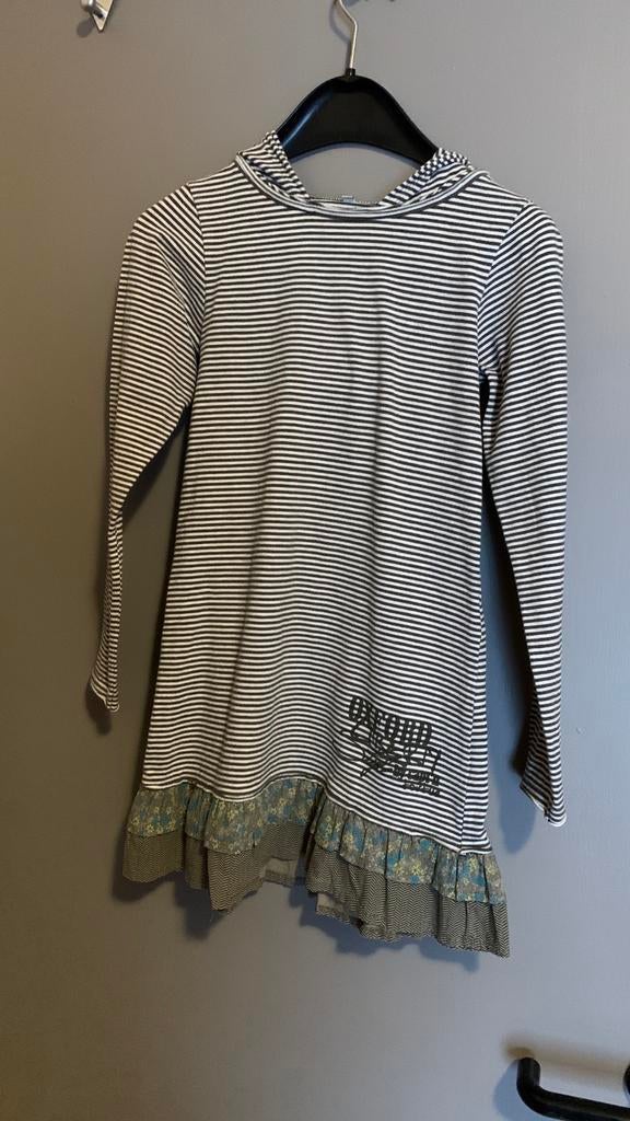 Robe lignée fille taille 140, Comme neuf, Capt’n Tortue, Fille, Robe ou Jupe