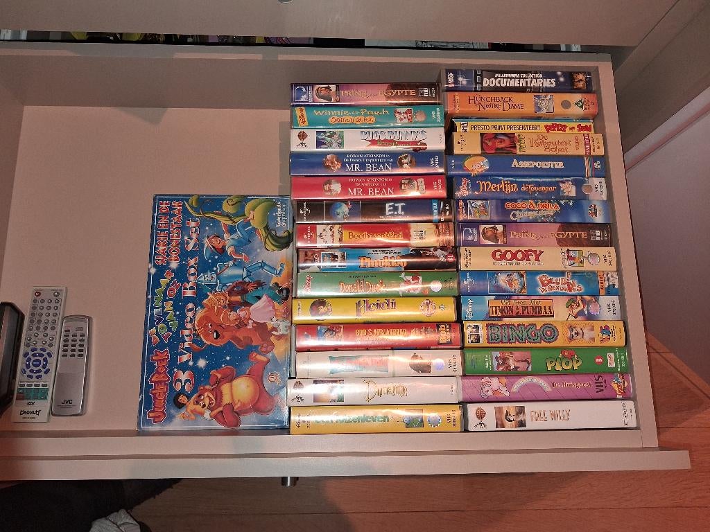 VHS tekenfilms 53 stuks, Cd's en Dvd's, Gebruikt, Tekenfilm, Alle leeftijden, Ophalen of Verzenden