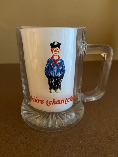 Chope  bière  " TCHANTCHES ", Enlèvement ou Envoi, Neuf, Chope(s)