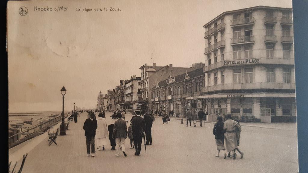 KNOKKE ZOUTE le jour de ZEEDIJK 1923, Collections, Cartes postales | Belgique, Envoi