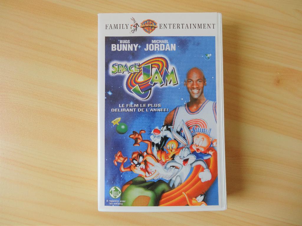 Space Jam VHS Film Animation Comédie Basket Michael Jordan, À partir de 9 ans, Enlèvement, Utilisé, Dessins animés et Film d'animation
