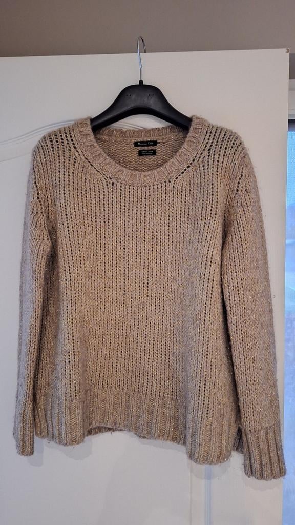 Pull en laine d'alpaga Massimo Dutti, Massimo Dutti, Enlèvement ou Envoi, Comme neuf, Beige