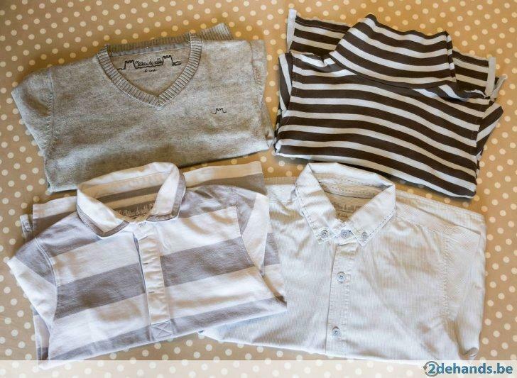 Pakket jongenskleding merk Château de Sable, 4 -6 jaar, Ophalen of Verzenden, Gebruikt, Jongen, Shirt of Longsleeve