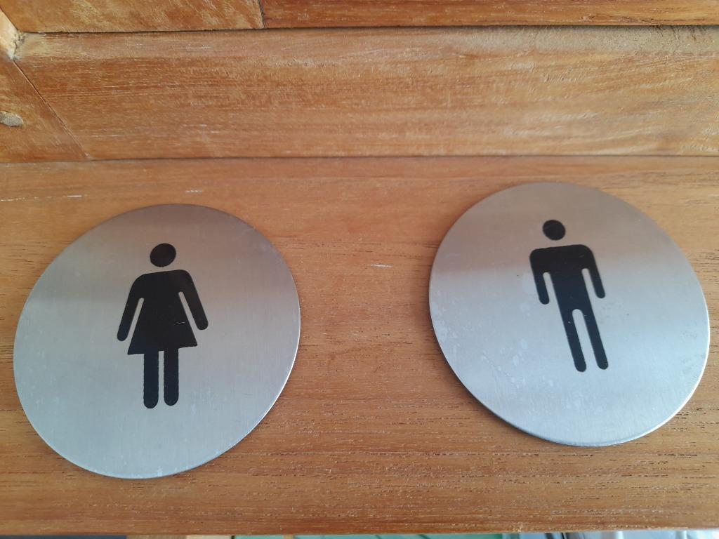 pictogrammen wc, Enlèvement, Comme neuf, Autocollant