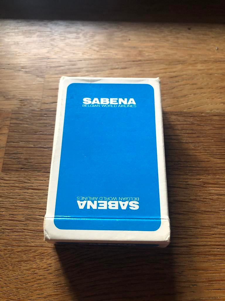 Cartes à jouer SABENA bleues, Enlèvement ou Envoi, Comme neuf, Autres types