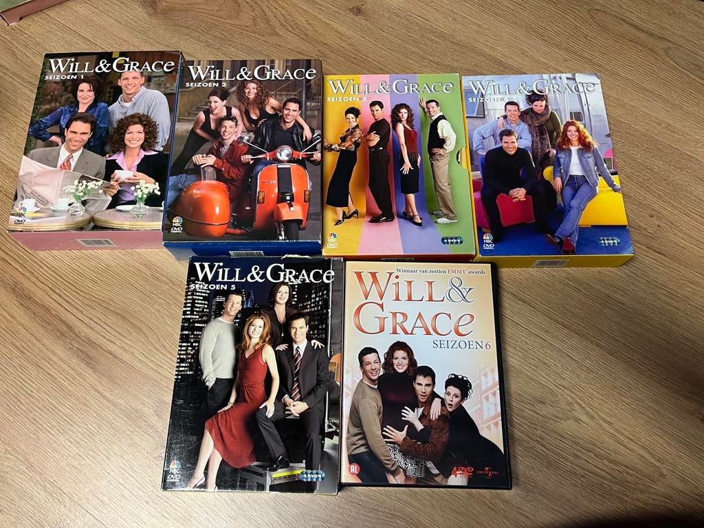 Coffrets DVD Will & Grace saisons 1 à 6, Tous les âges, Enlèvement ou Envoi, Comme neuf, Comédie