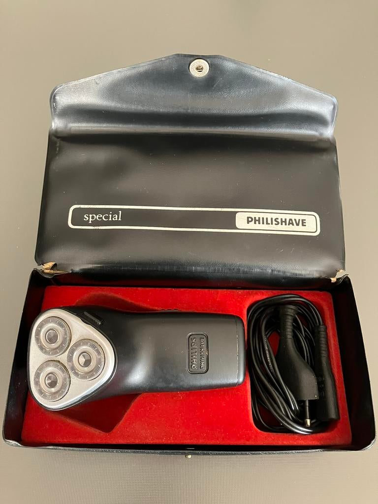 Vintage scheermachine PHILIPS in originele doos., Ophalen of Verzenden