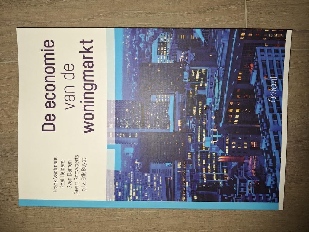 Sven Damen - De economie van de woningmarkt, Ophalen of Verzenden, Zo goed als nieuw, Sven Damen; Roel Helgers; Frank Vastmans; Erik Buyst