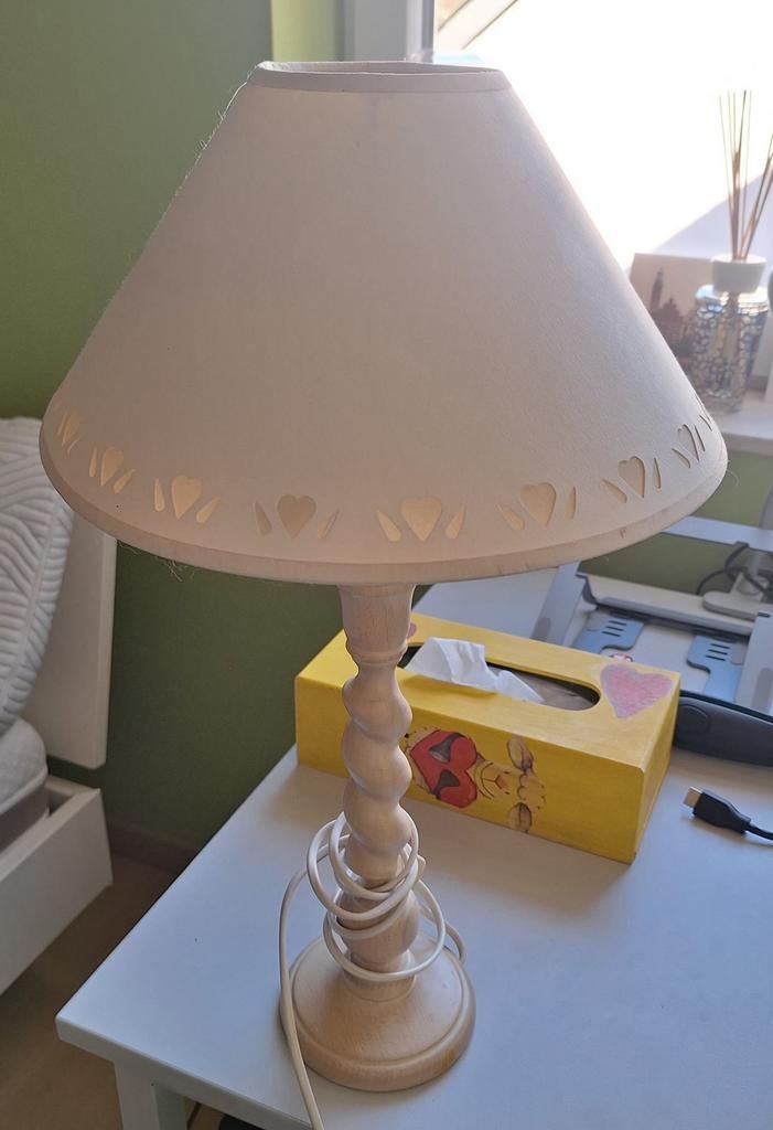Jolie lampe en bois beige, Enlèvement, Utilisé, Bois