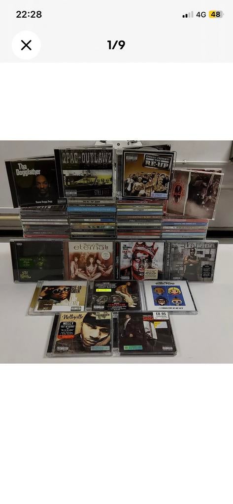 93 x Hiphop CD, Verzenden, Gebruikt