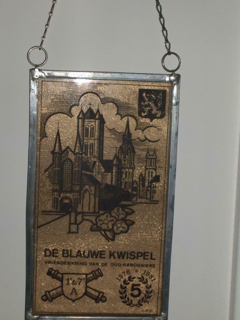 Glasraam - De blauwe kwispel, Antiek en Kunst, Ophalen