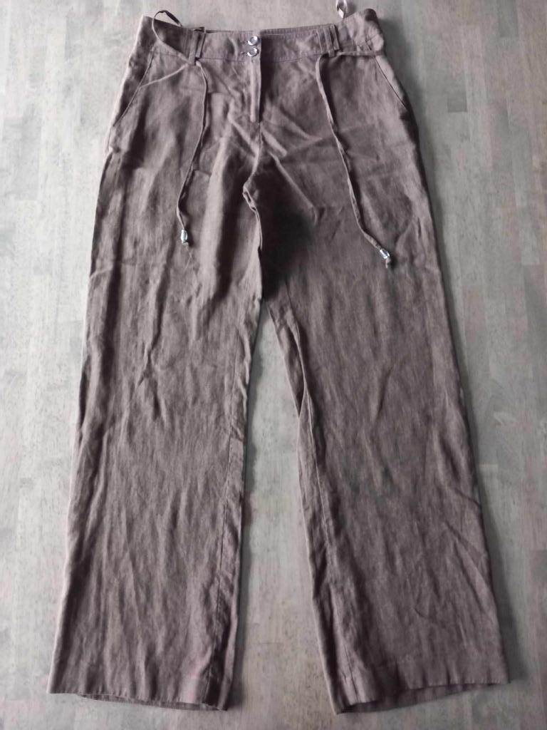 bruine damesbroek maat 40 biaggini, Kleding | Dames, Broeken en Pantalons, Bruin, Ophalen of Verzenden, Zo goed als nieuw, Lang