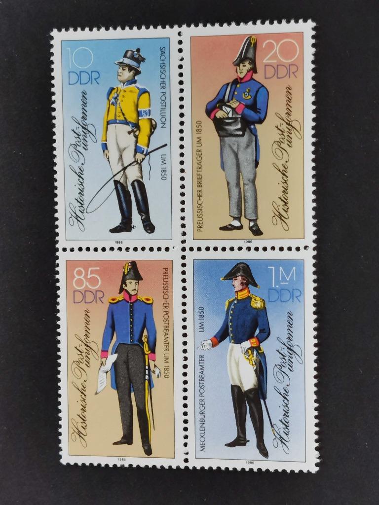 DDR 1986 - historische postbode uniformen **, Ophalen of Verzenden, DDR, Postfris