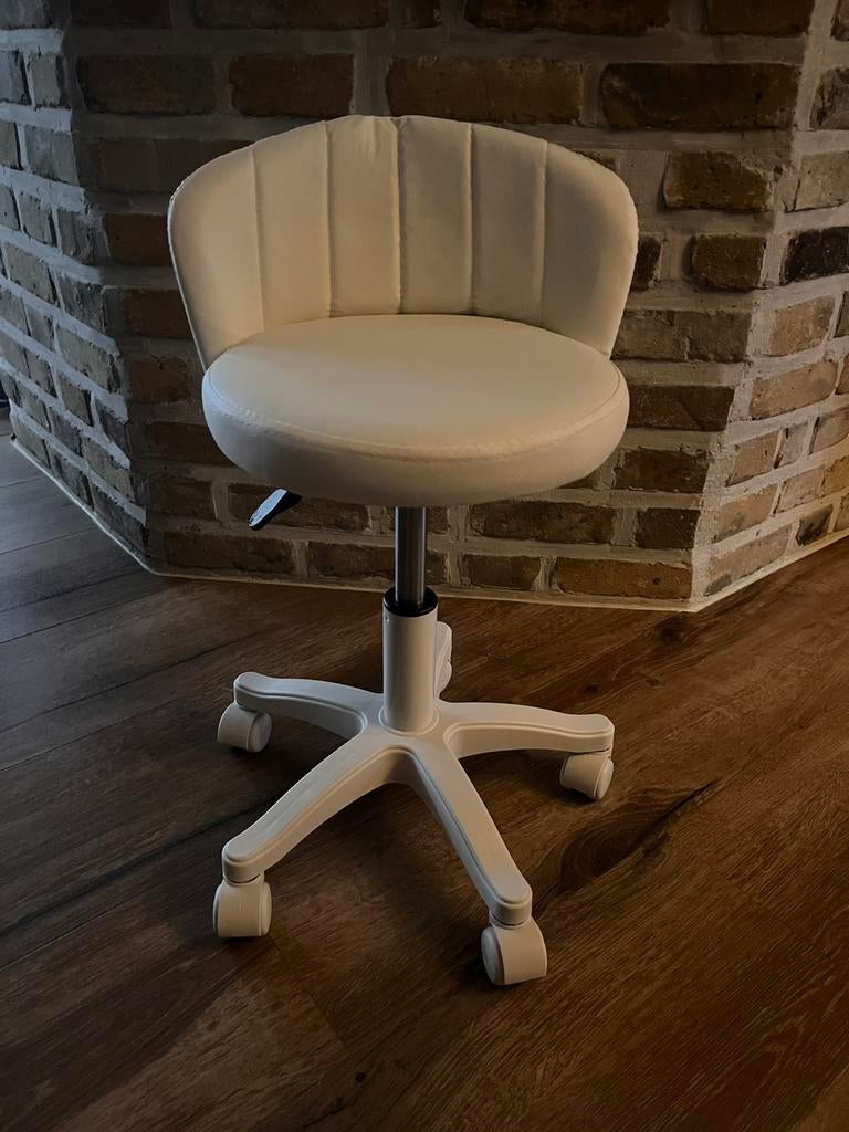 Kleine bureaustoel, Ophalen, Zo goed als nieuw, Beige, Bureaustoel