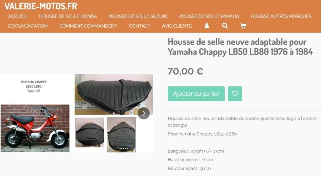 Housse de selle neuve adaptable pour Yamaha Chappy LB50 LB80, Envoi, Neuf