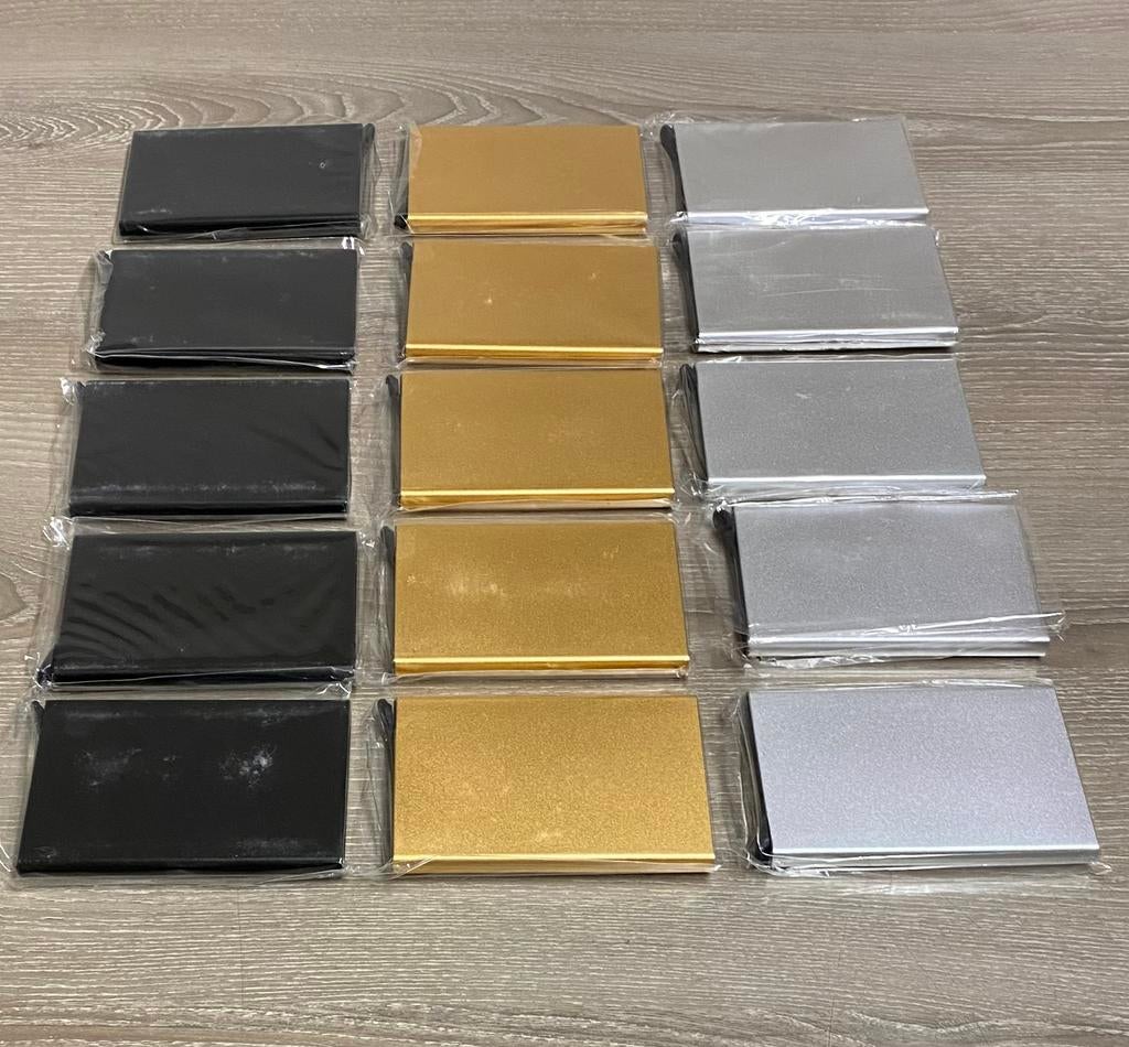 15 Porte-Carte en aluminium Neufs, prix : 4€/pièce, Enlèvement ou Envoi