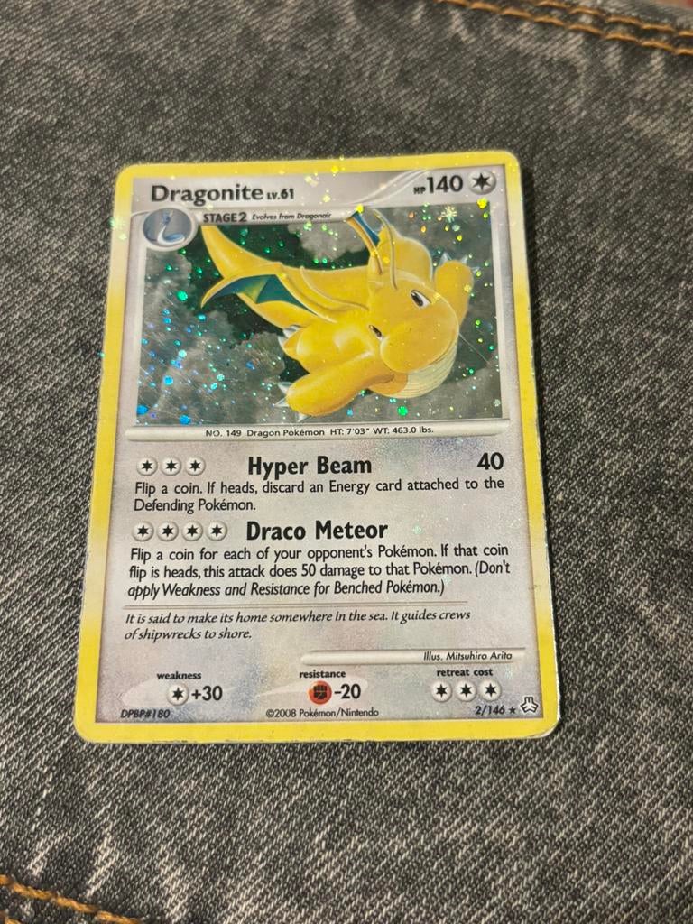 Dragonite 2/146 pokémonkaart, Hobby en Vrije tijd, Verzamelkaartspellen | Pokémon, Ophalen of Verzenden, Zo goed als nieuw