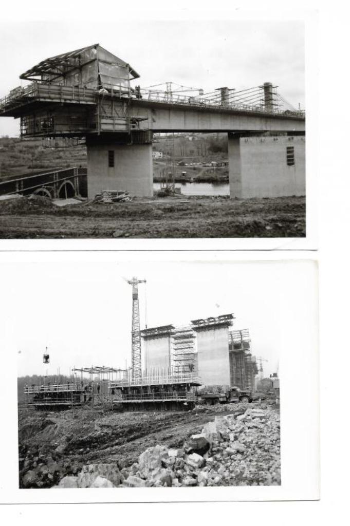 Viaduc de Viesville photo de la construction, Enlèvement ou Envoi, Comme neuf, Photo