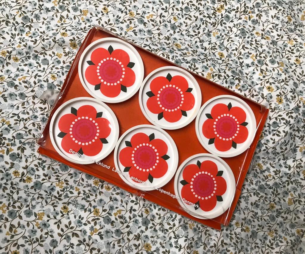 Retro onderzetters Laurids Lonborg, Huis en Inrichting, Woonaccessoires | Onderzetters, Zo goed als nieuw, Ophalen of Verzenden