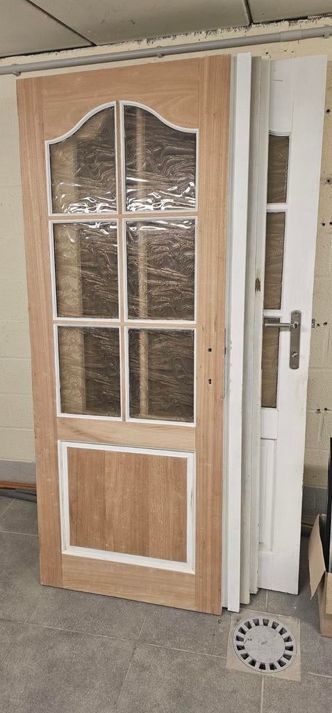 Porte intérieure en bois, Bricolage & Construction, 75 à 150 cm, Utilisé, Vitre comprise, Autres types